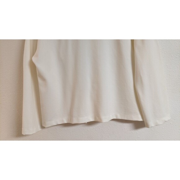 Wmn's EILEEN FISHER Full- Zip Ivory Moto Jacket w/ Side Pockets Small EXCELLENT! - Picture 12 of 15